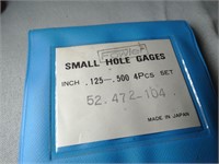 Set of Fowler Small Hole Gages