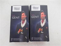 "As Is" (2) 12-Pk Hollywood Condoms The Gent