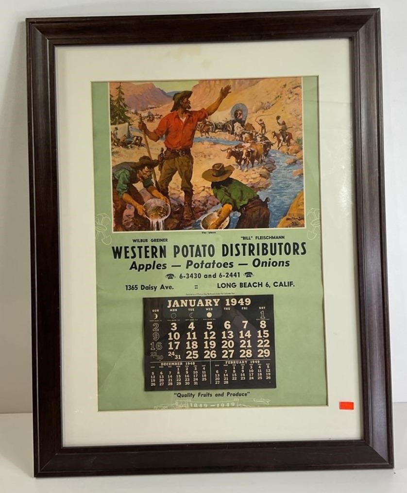 Western Potato Distributors 1949 Calendar