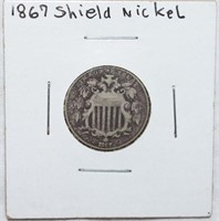 COIN - 1867 SHIELD NICKEL