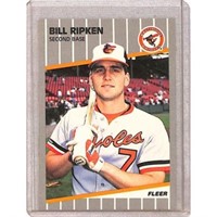 1989 Fleer Billy Ripken F Face Error Rookie Card