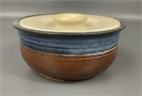 Vintage Studio Art Pottery Bowl & Lid