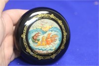 A Signed Hand Painted Russian Lacquer Box