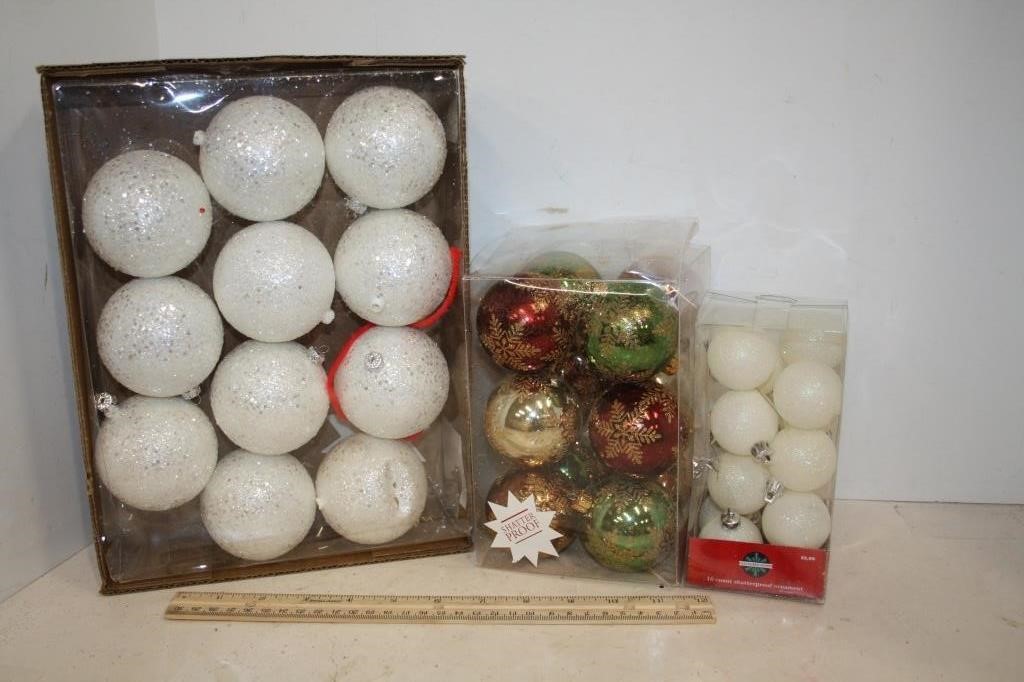 Holiday Bulbs/Ornaments  in packages  3