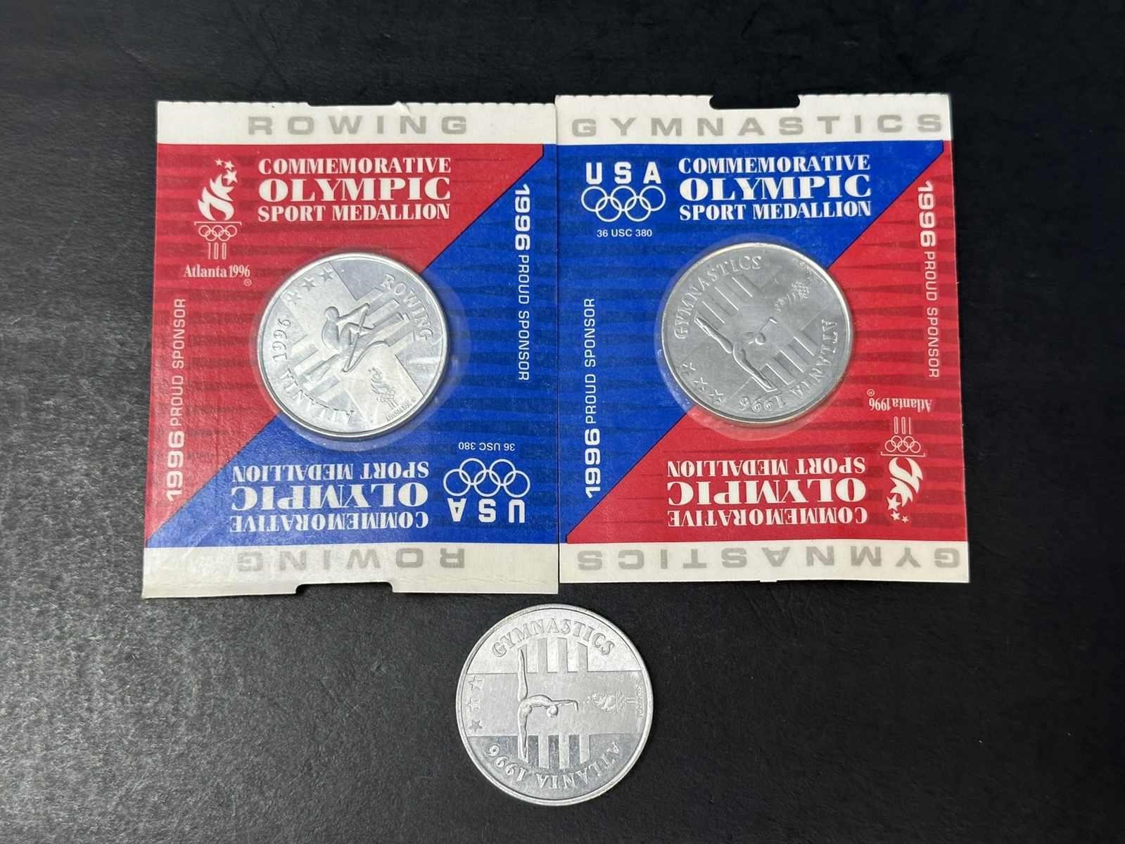 Three Commemorative USA Olympic Sport Medallions