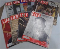 (AB) Vtg Life Magazines, assorted years