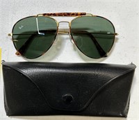Vintage Aviator Sunglasses Marked Ray Ban and 14K