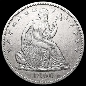 1860-O Seated Liberty Half Dollar CLOSELY
