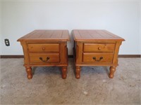 (2) Very Nice Two Drawer Night Stands