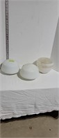 3 Glass Lampshades