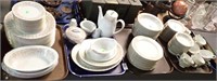 4 TRAYS NORITAKE RAPHAEL CHINA