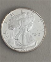 "2000" AMERICAN SILVER EAGLE ***1-TROY OUNCE  .999