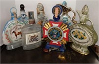 Lot w/ Vtg Decanters incl Jim Beam Session 1874,