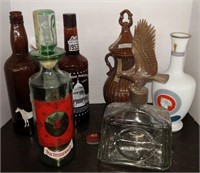 Lot w/ Vtg Decanters & Bottles incl Grand