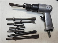 HDX air hammer/chisel with different chisels and
