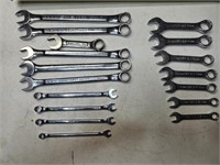Craftsman Professional metric wrenches and Husky