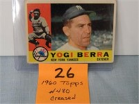 Yogi Berra 1960 Topps #480 (Creased)