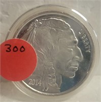 2014 REPLICA BUFFALO NICKEL ART ROUND