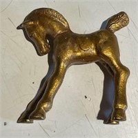 Miniature Solid Brass Horse