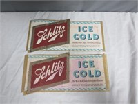 2 Vintage Un-Used Schlitz Beer Stickers- Believed