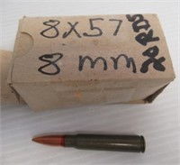 (20) Rounds of 8x57 8mm.