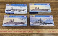 (4) Lexington Navy Collection Model Kits- New