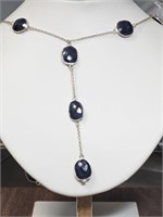 $2400. Sterling Silver Lapis Necklace