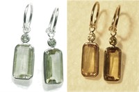 $5000. 14K Zultanite Diamond Earrings