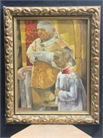 Signed Orig. Pope Oil Panting on Board
