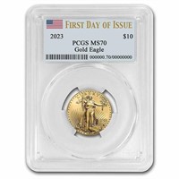 2023 1/4 Oz American Gold Eagle Ms-70 Pcgs Fdi