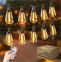 (N) Woolmug Outdoor String Lights Total 232FT Pati