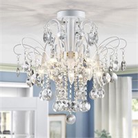 (N) WUZUPS Crystal Chandelier 5-Light Pendant Ceil