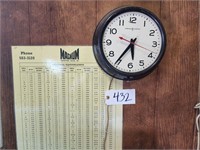 Wall Clock, Wall Chart