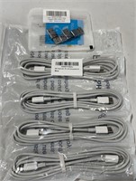 4Pk C to USB Adapters AND a 4 USB C Charger Cable