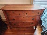Solid wood Bow Front Chest of Drawers