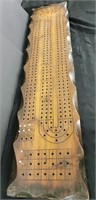 Large Hand-Crafted Cribbage Board