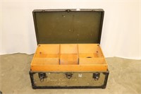Vintage Military Trunk / Foot Locker