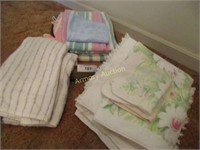 Box lot- various color towels, hand towels