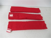 (3) "As Is" Holiday Time 48" Felt Tree Skirt, Red