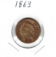 1863 Indian Head U.S. Cent