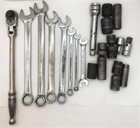 Snap On 18 Pcs Combination Wrench Set As Pictured