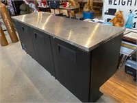 True 3 door stainless top cooler