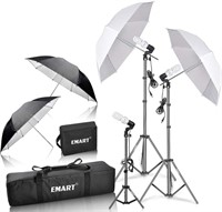 New - EMART Umbrella Photography Lighting Kit