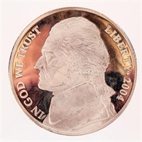Coin 2 Ounce Fine Silver Jefferson Nickel Medal