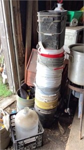 Collection of buckets & contents