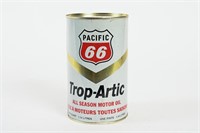 PACIFIC 66 TROP-ARTIC MOTOR OIL IMP QT CAN