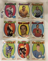 9-1971/72 Hockey cards