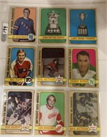 9-1972/73  Hockey cards