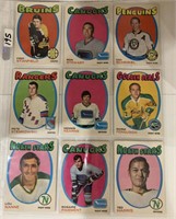 9-1971/72 Hockey cards