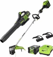 Green Works Pro Trimmer And Jet Blower
